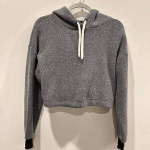Feat fleece crop hoodie